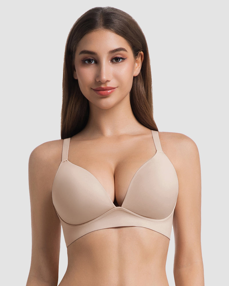 Comfort Wireless Deep V Plunge Bra