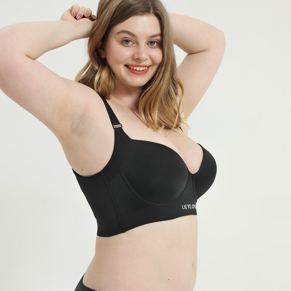 Lily Love® Deep Cup Bra Hide Back Fat With Shapewear Incorporated