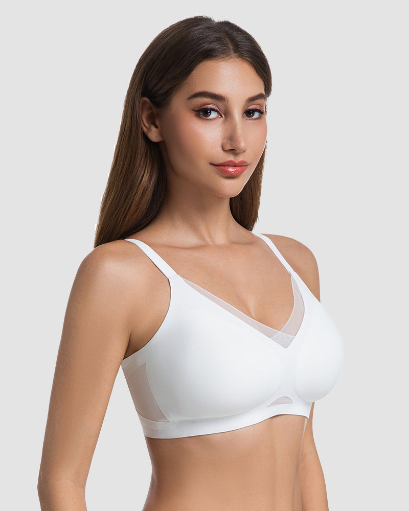 Comfort Mesh Crossover Wireless Bra