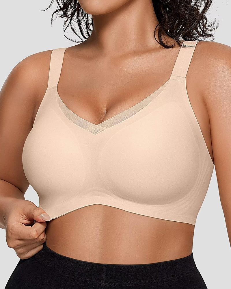 Smoothing Full Coverage Mesh Wireless Bra