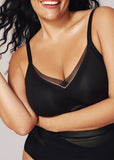 Comfort Mesh Crossover Wireless Bra