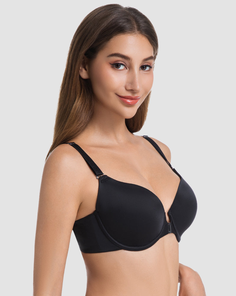 Comfort Front Closure Push Up Bra