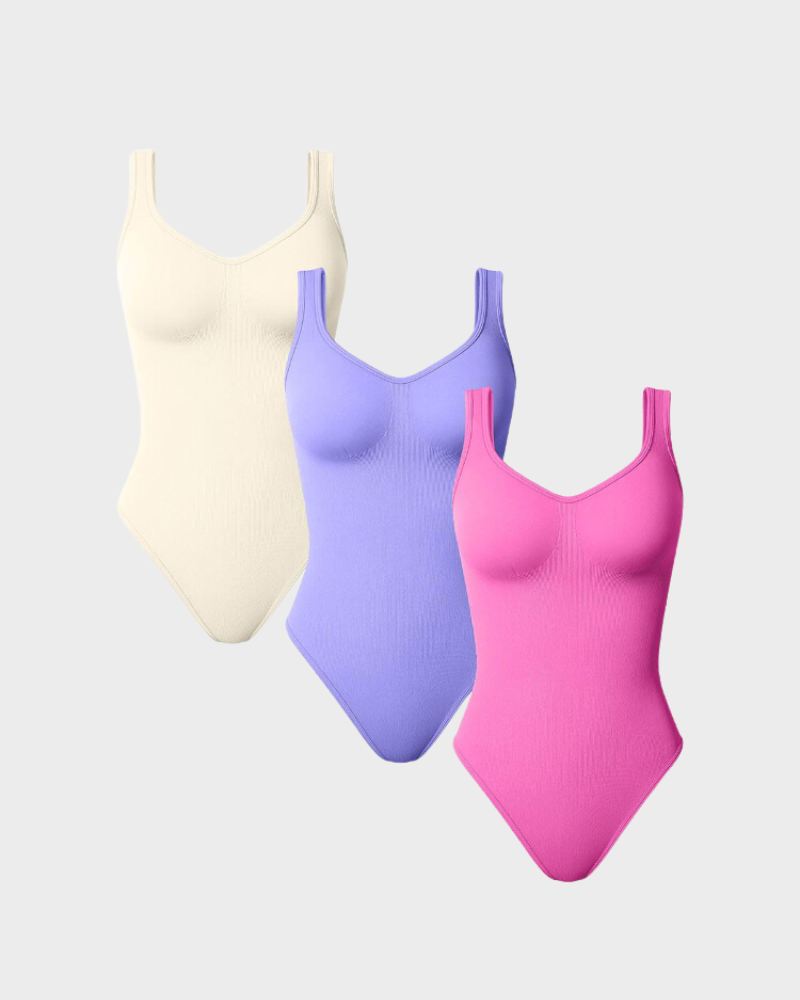 LilyLove® Scoop Neck Thong Bodysuit