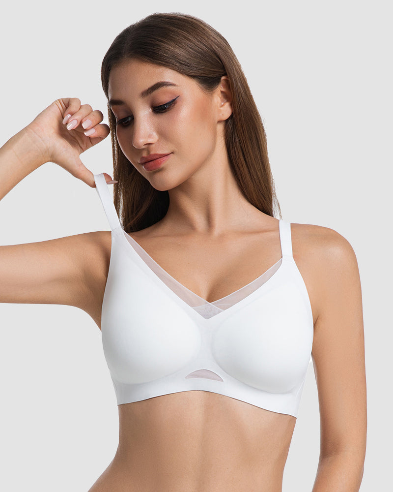 Comfort Mesh Crossover Wireless Bra
