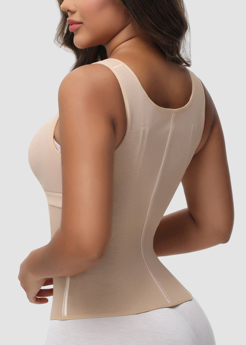 Double-Layer Tummy Control Waist Shaper Girdle With Bra
