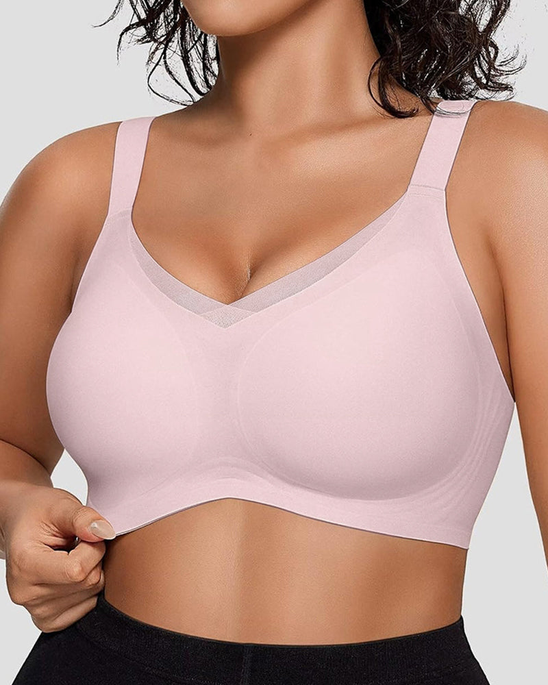 Smoothing Full Coverage Mesh Wireless Bra
