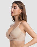 Comfort Wireless Deep V Plunge Bra