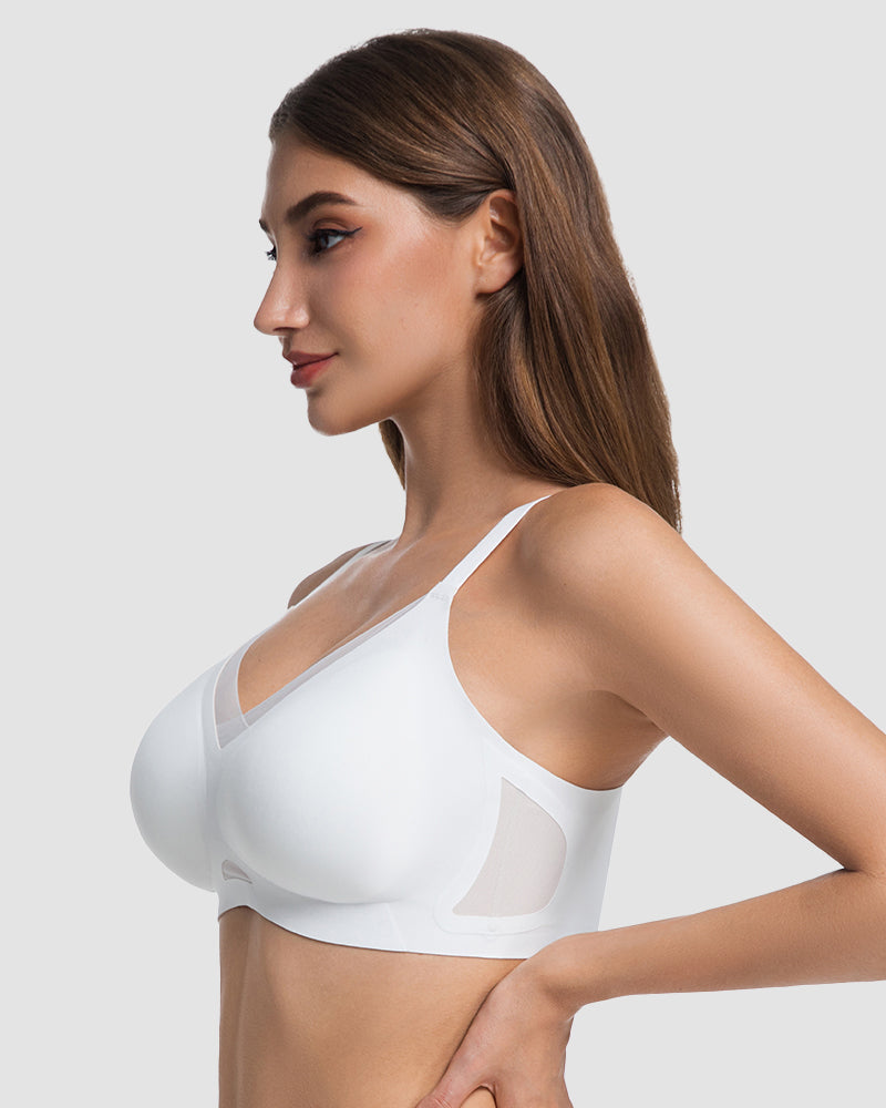 Comfort Mesh Crossover Wireless Bra
