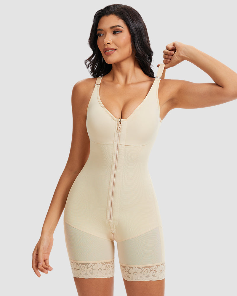 Tummy Control Butt Lifter Shaper with Zipper Crotch Fajas Colombianas