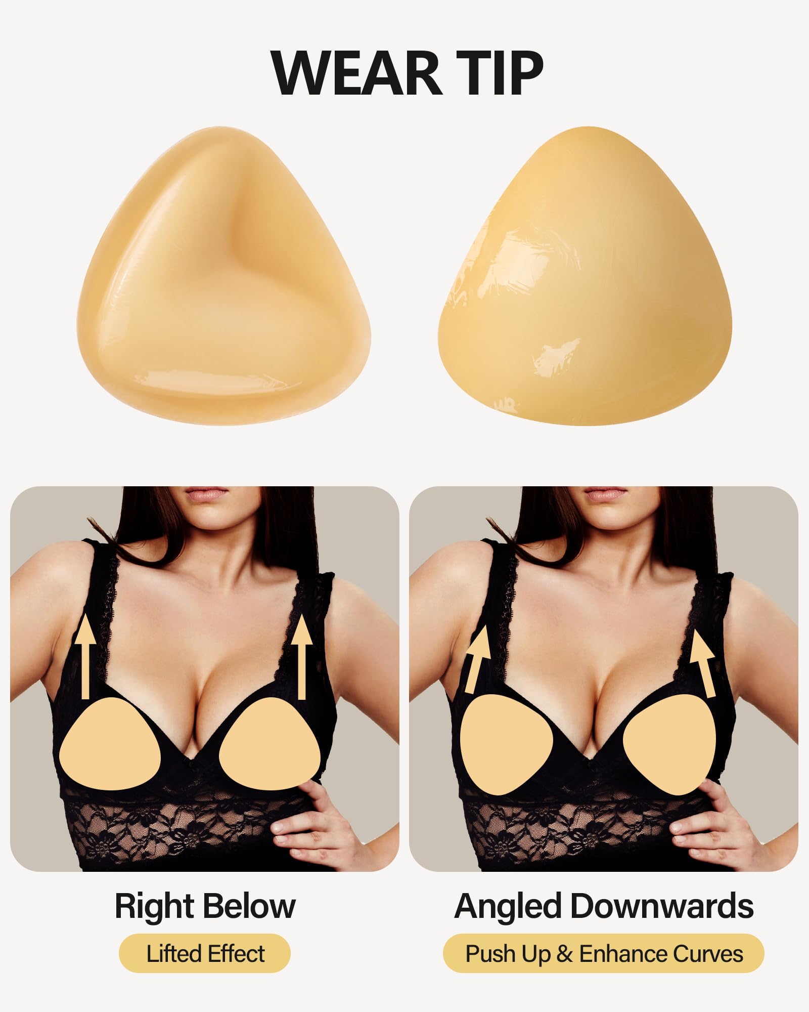 LilyLove® Patented Sticky Fashion Bra Inserts