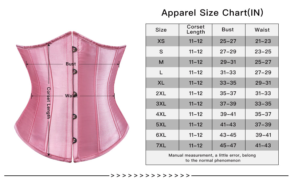 Lily Love®Lace Up Boned Underbust Waist Trainer Corset