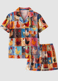 Women’s Check Print 2-Piece Pajama Set with Short & Long Sleeve Options