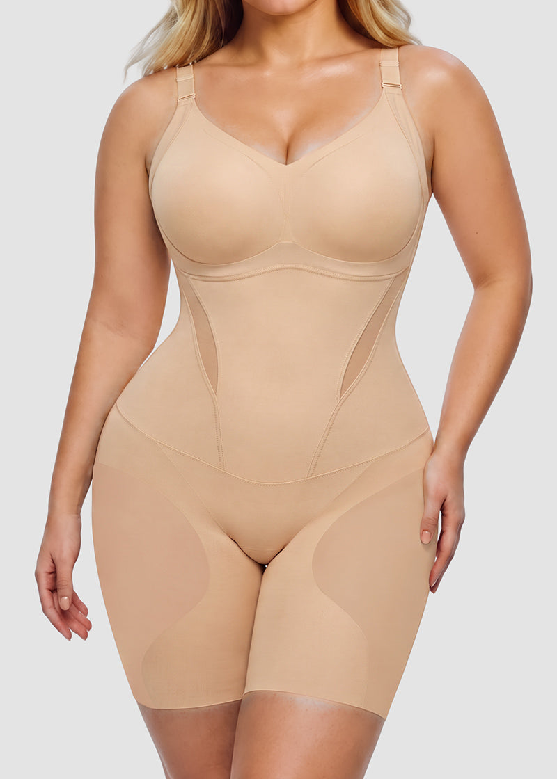 Ultra-Thin Tummy Control Butt Lifter Seamless Body Shaper
