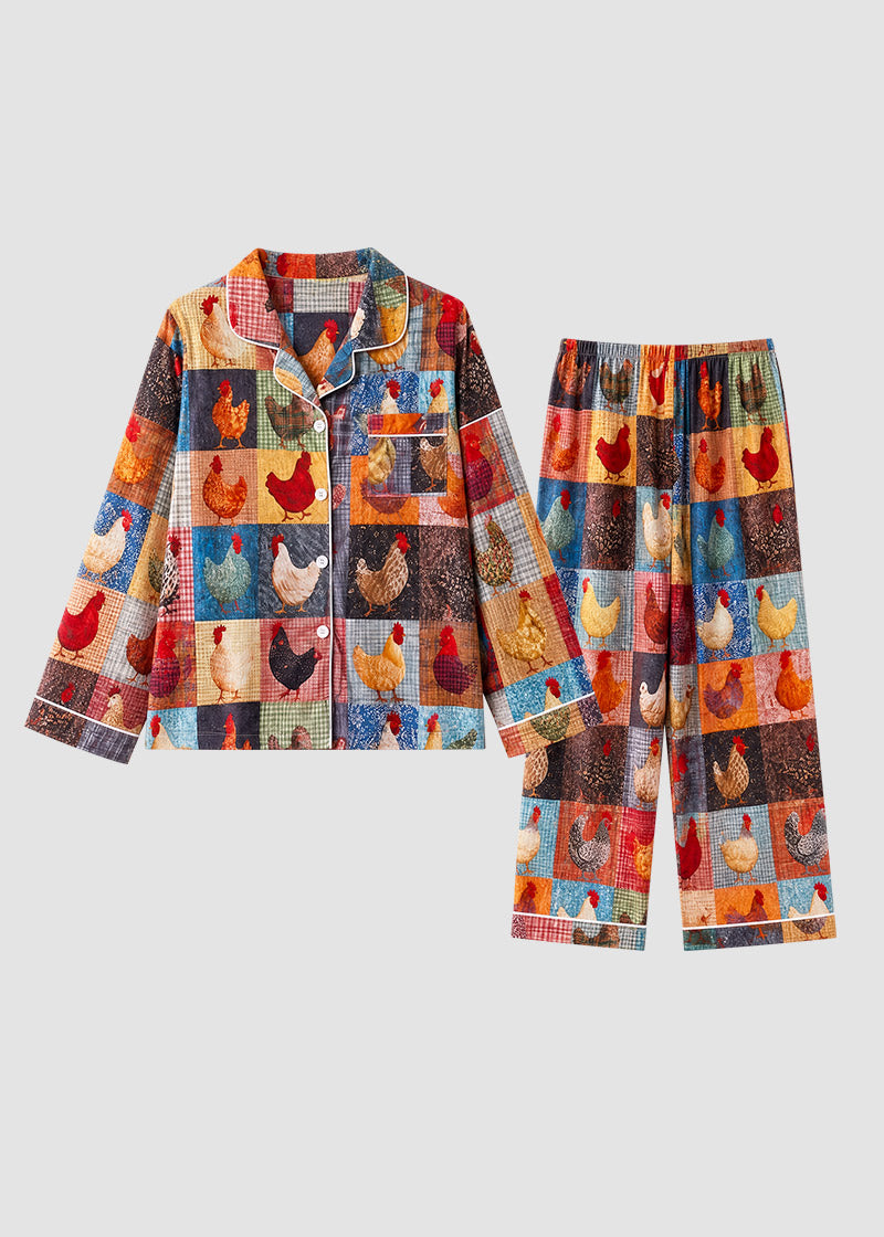 Women’s Check Print 2-Piece Pajama Set with Short & Long Sleeve Options