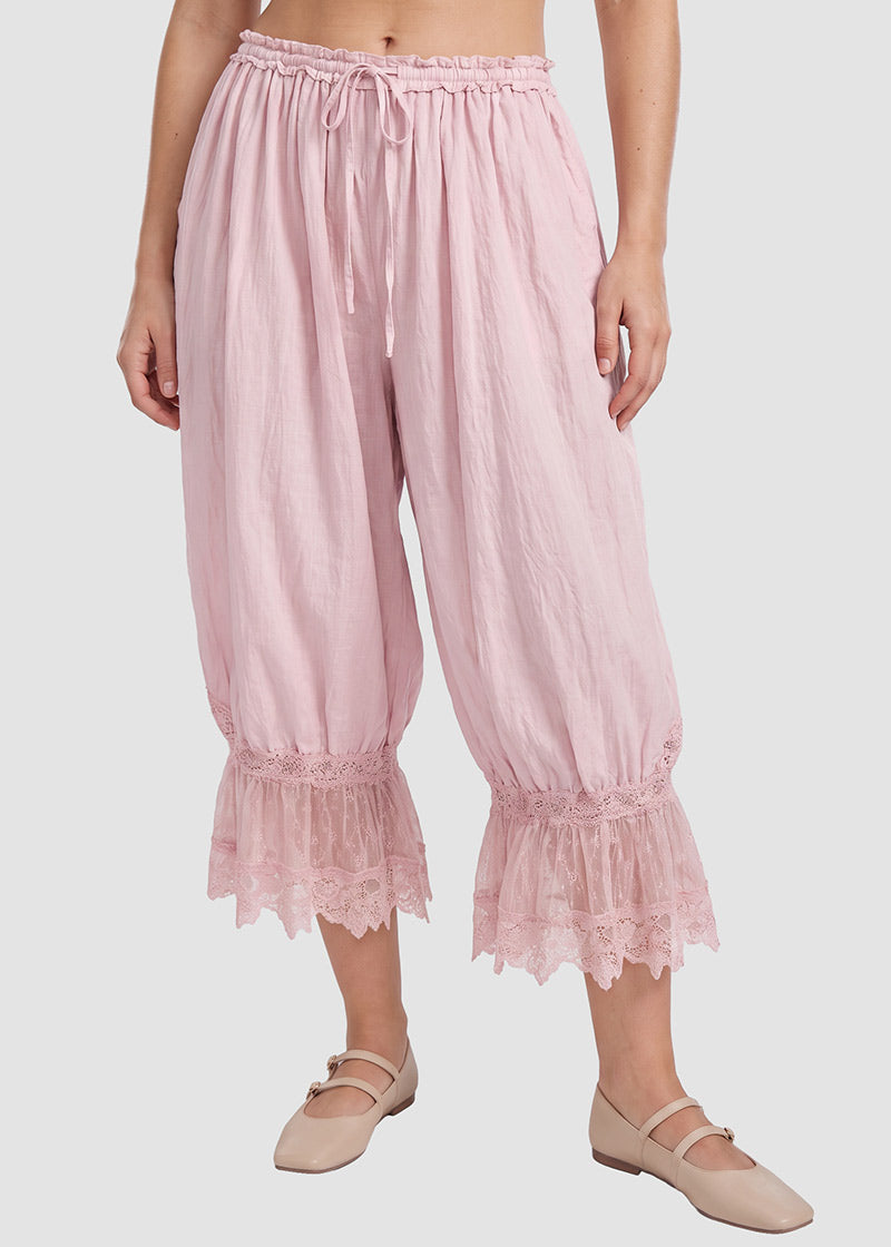 Lace Bloomer Pants for Women Capri Pants