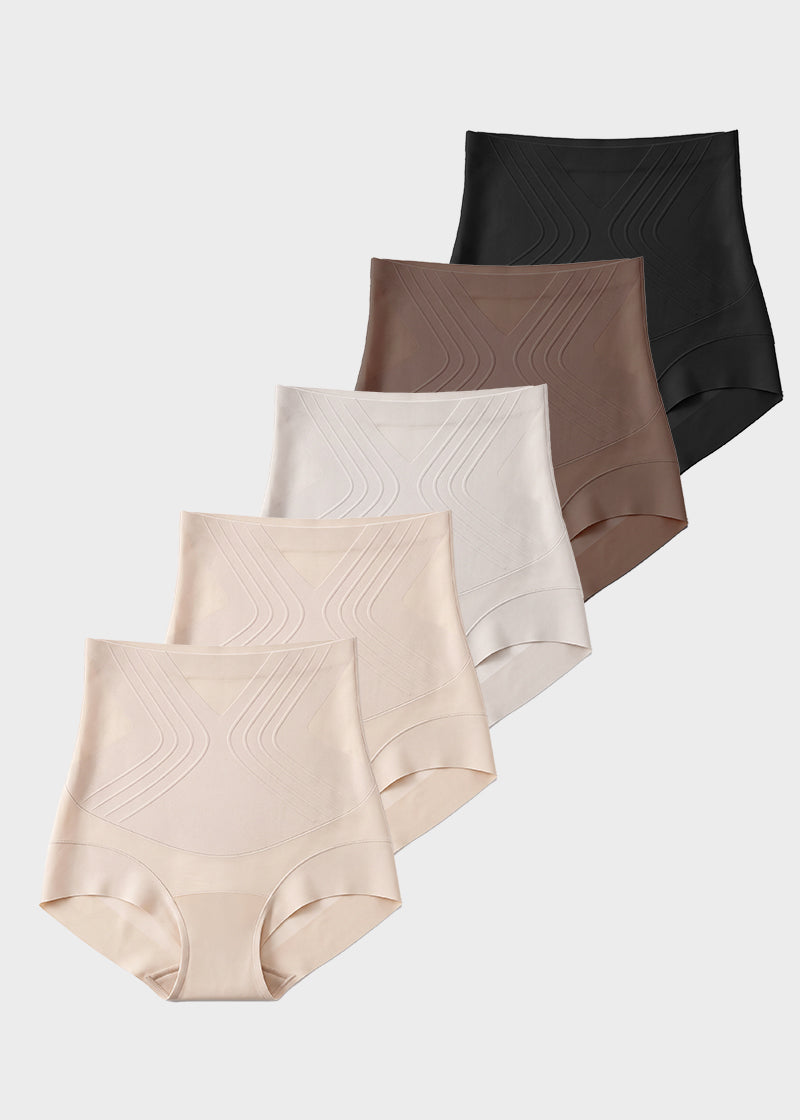 Seamless Tummy-Control Butt-Lift Briefs (5-Pack)