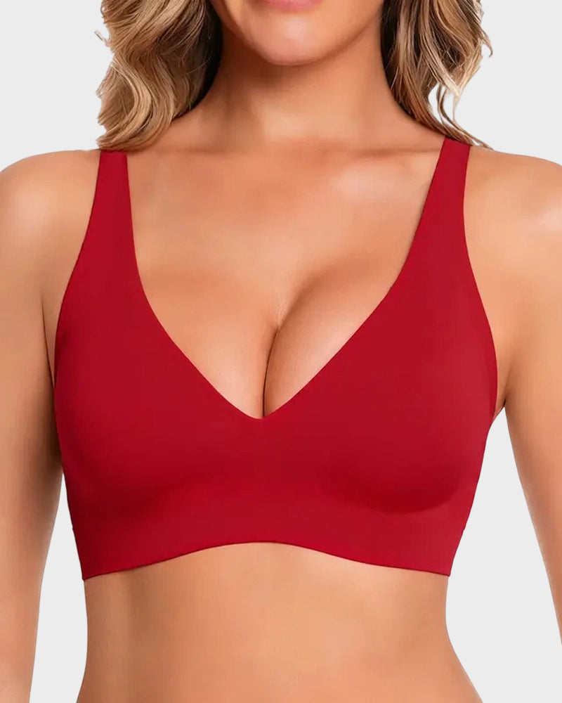 🔥BOGO Seamless Deep V Push-Up Wireless Bra