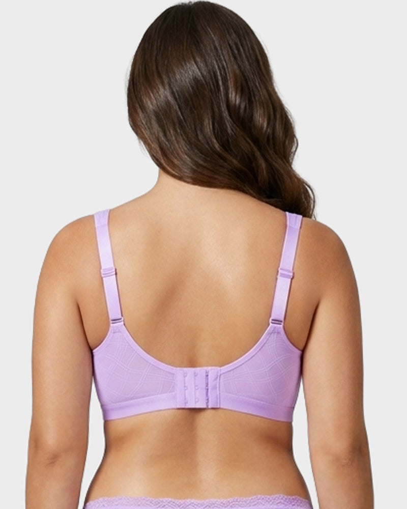 Ultra-Lightweight Full Coverage Cup Jacquard Mesh Comfort Bra