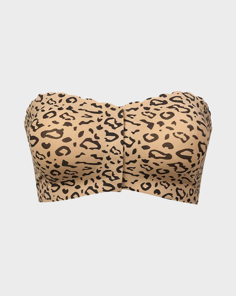 Women's Comfortable Breathable Scallop Trim Hook & Eye Front Bralette
