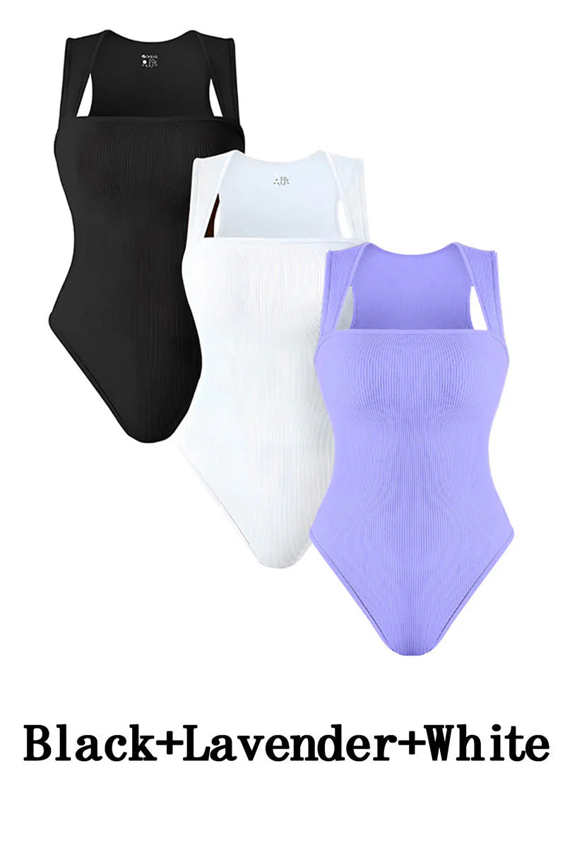 LilyLove® Sleeveless Tummy Control Tank Tops Bodysuits （3Pcs Free Shipping）