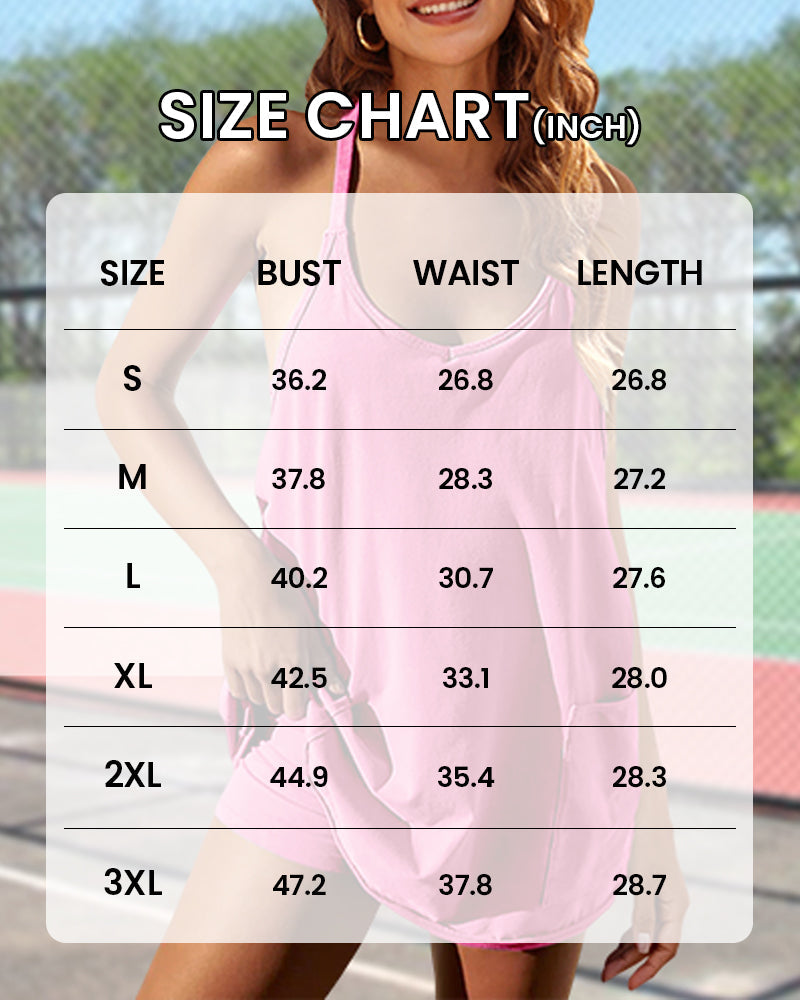 LilyLove® Casual Sleeveless Mini Dress With Built-In Shorts