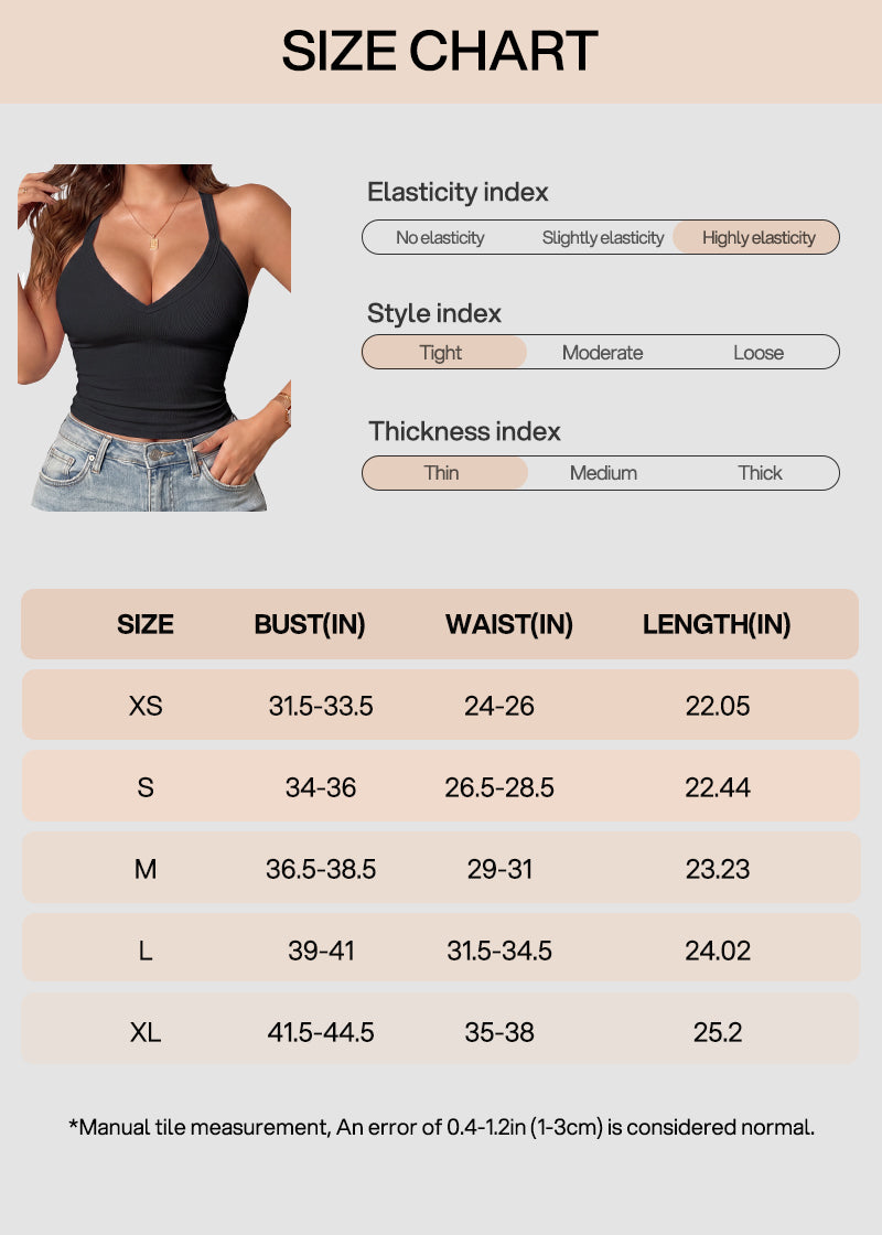 V-Neck Built-In Bra Tank for Everyday Comfort