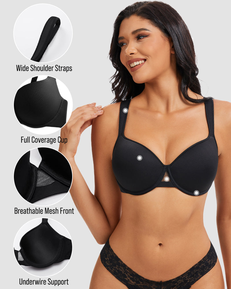 Full Coverage Comfort Push Up Bra