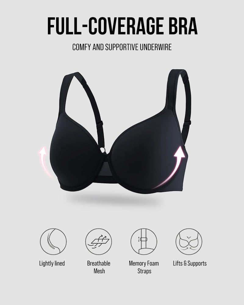 Full Coverage Comfort Push Up Bra