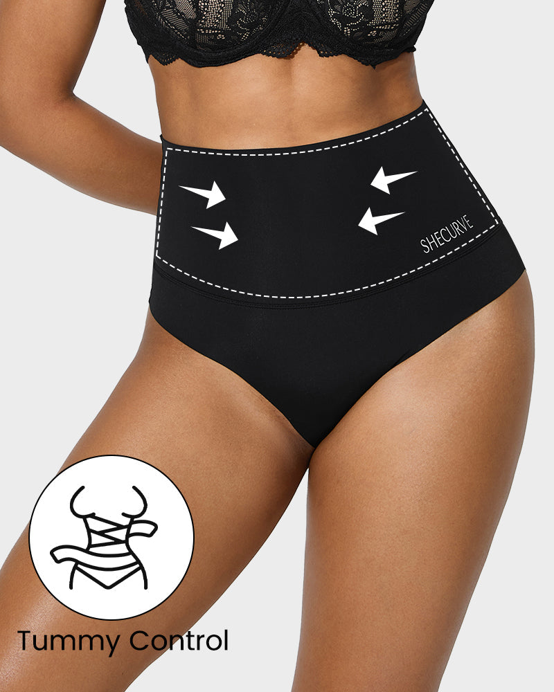 3-Pack High Waisted Tummy Control Panties