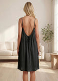 Elegant Backless Cami Lounge Dress