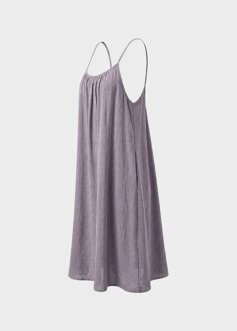 Elegant Backless Cami Lounge Dress