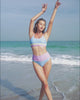 Color-Block High Waist Bikini Set