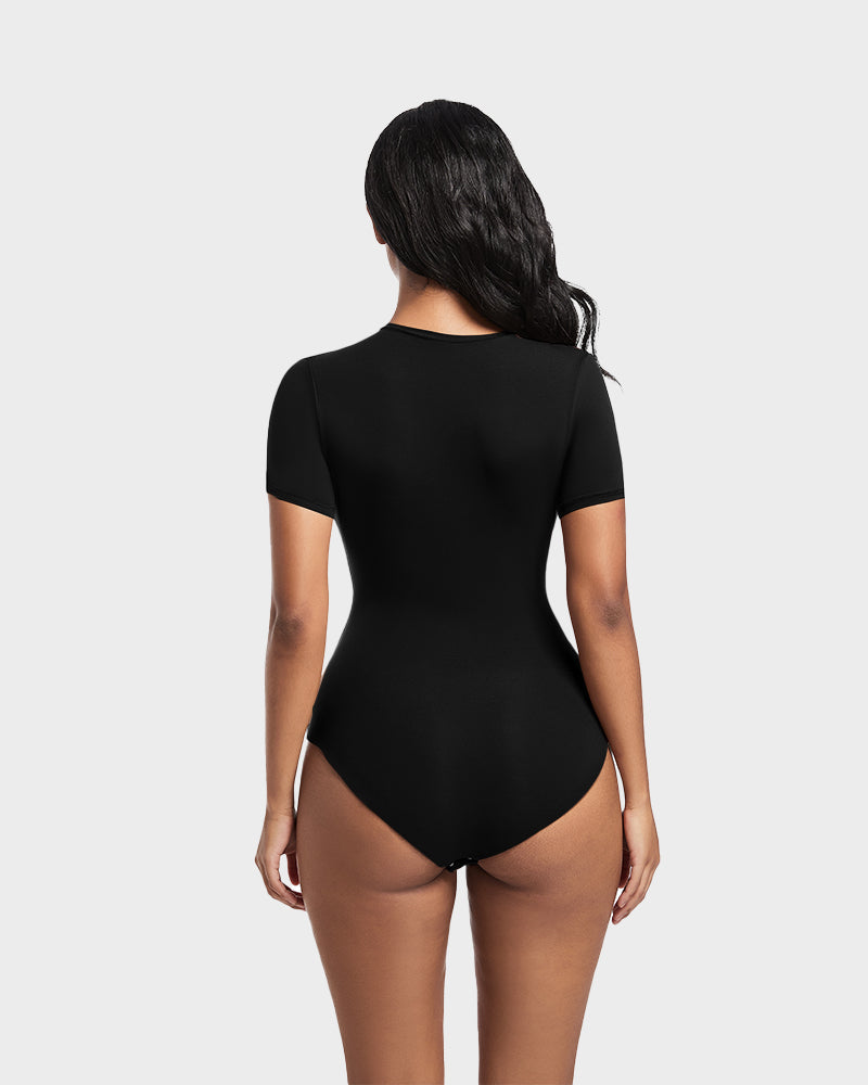 LilyLove® Comfy Sculpt Round Neck T-Shirt Bodysuit