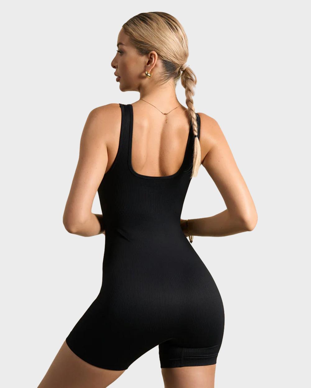 LilyLove® Ribbed Sleeveless Sport Bodysuit