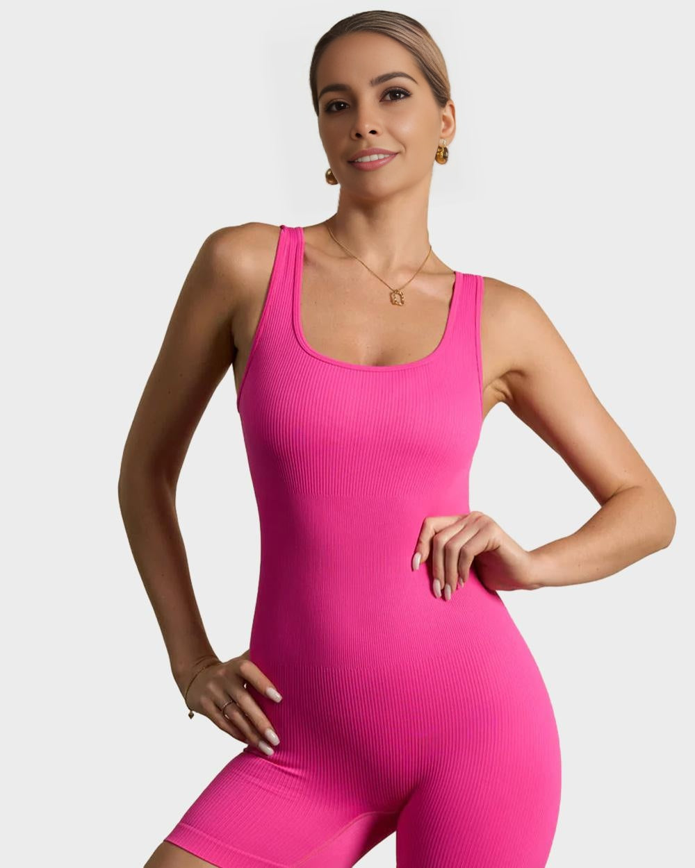 LilyLove® Ribbed Sleeveless Sport Bodysuit