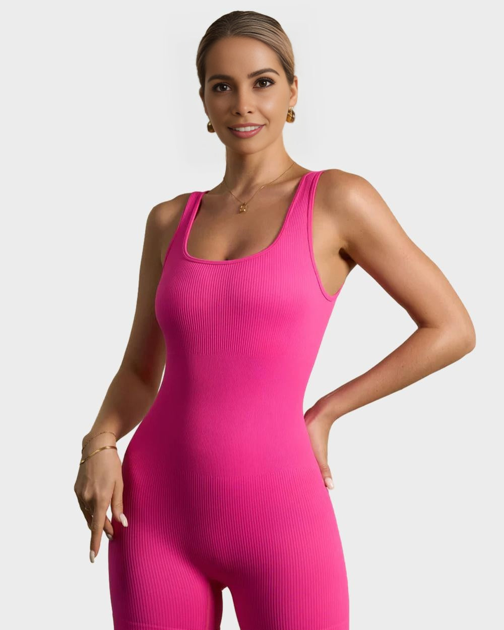 LilyLove® Ribbed Sleeveless Sport Bodysuit