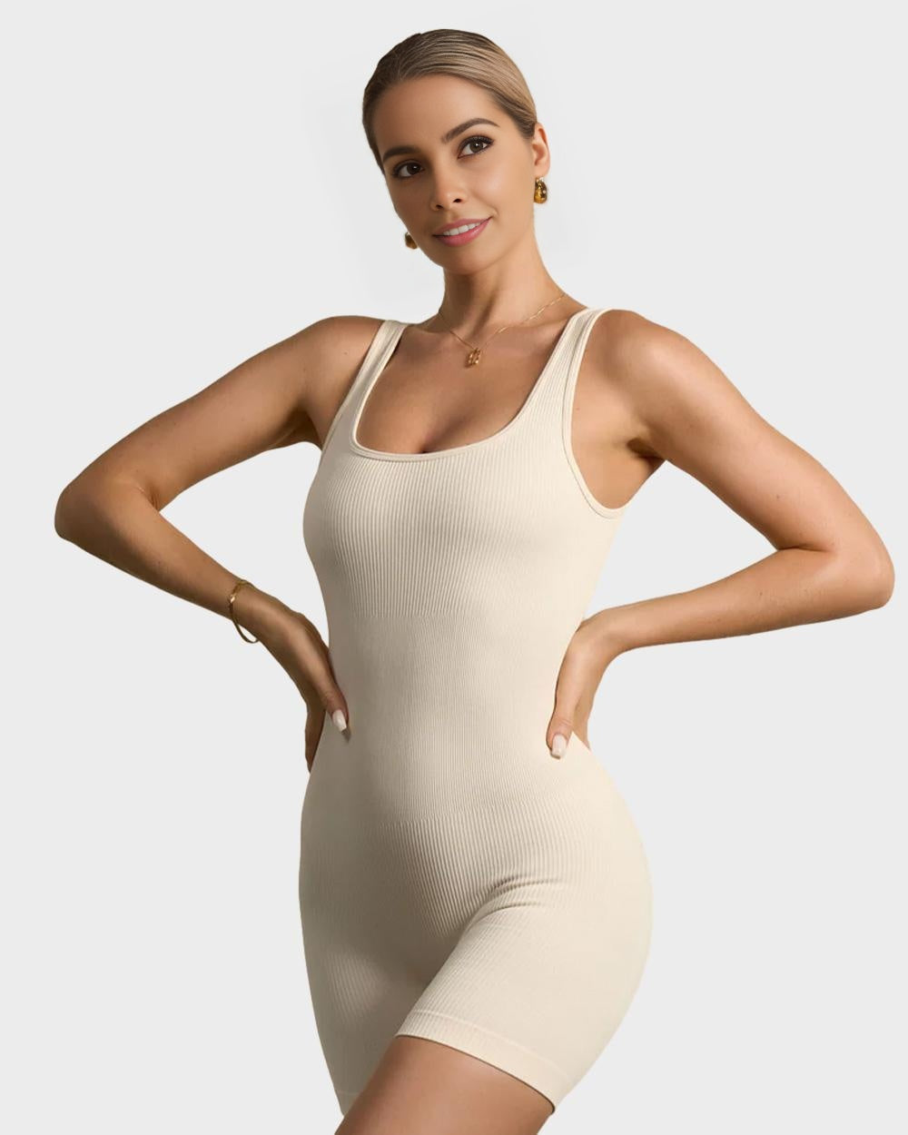 LilyLove® Ribbed Sleeveless Sport Bodysuit