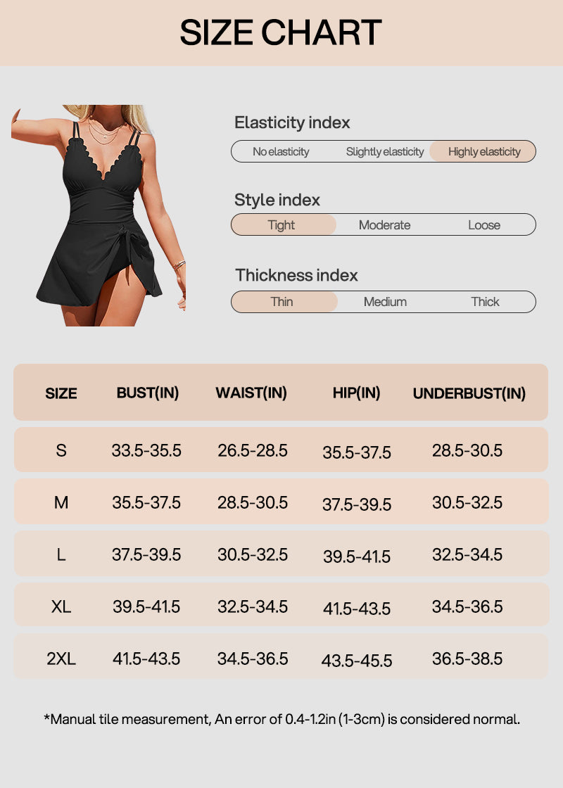 Women’s Tummy Control One-Piece Swimdress